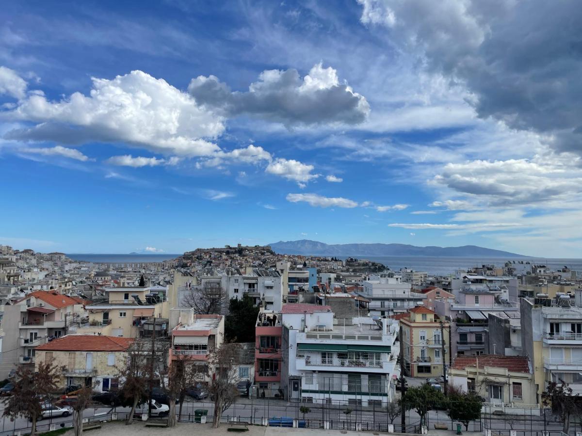 George & Nia Apartment - Central Kavala With Panoramic Terrace View エクステリア 写真