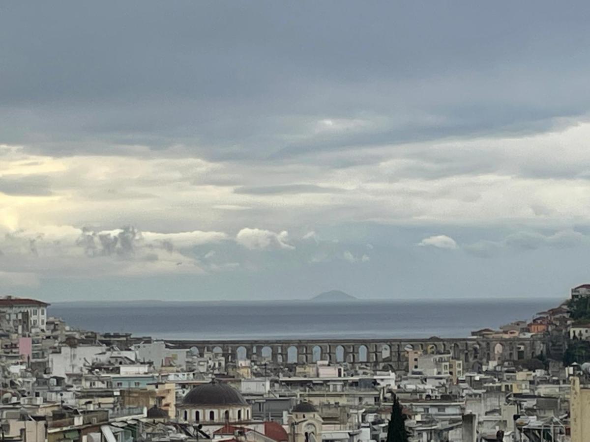 George & Nia Apartment - Central Kavala With Panoramic Terrace View エクステリア 写真